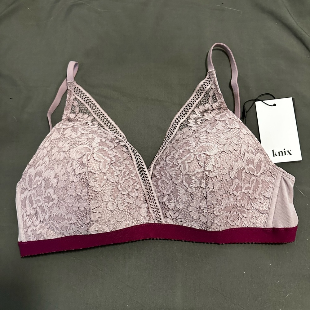 Knix Deep-V Bralette  - Nirvana / L